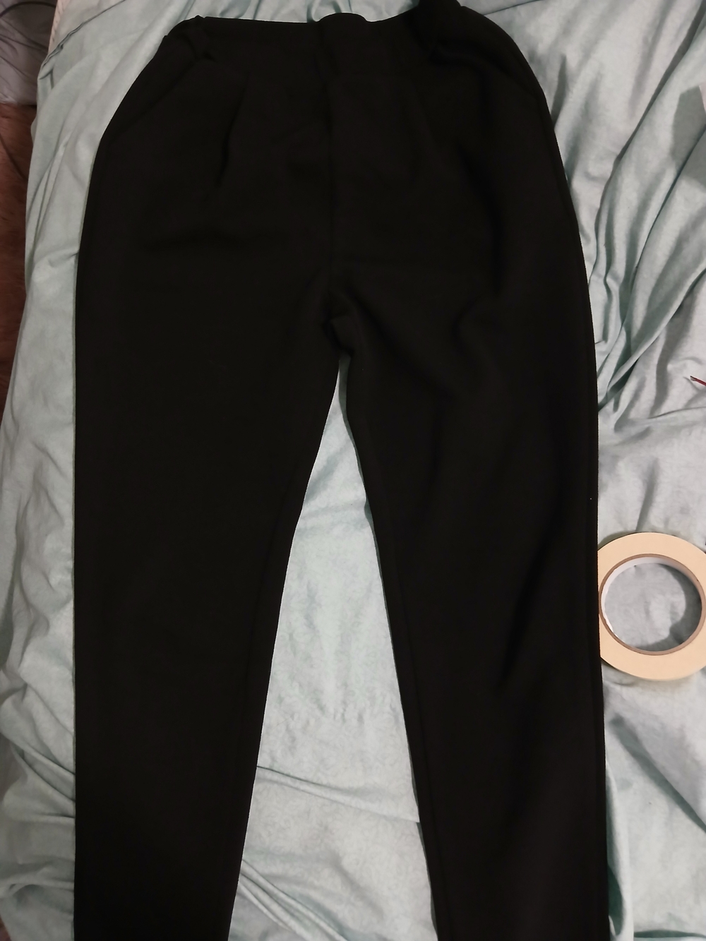 SHEIN Black High-Waist Dress Pants